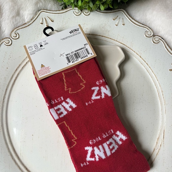 3/$9 Novelty theme Heinz socks unisex 9-13 new - Picture 5 of 6